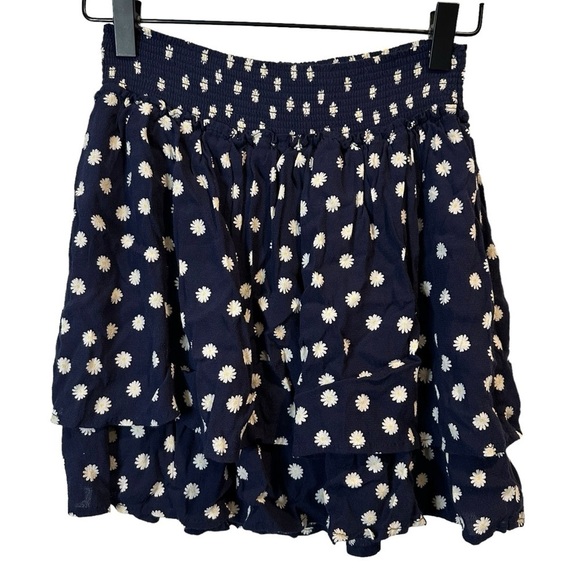 Rails Women’s Wesley Flowy Mini Skirt in Navy Daises Size Small - Picture 2 of 8